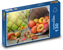 Jablka - podzim, listy Puzzle 130 dílků - 28,7 x 20 cm