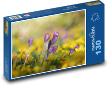 Krokus - Blume, Natur Puzzle 130 Teile - 28,7x20 cm
