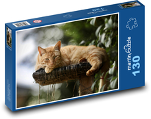 Kočka - roztomilá, mazlíček Puzzle 130 dílků - 28,7 x 20 cm