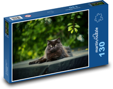 Cat - black, animal Puzzle 130 pieces - 28.7 x 20 cm 