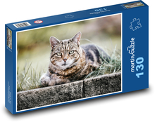 Katze - getigert, Tier Puzzle 130 Teile - 28,7x20 cm