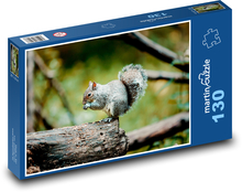 Veverička - zviera, les Puzzle 130 dielikov - 28,7 x 20 cm 