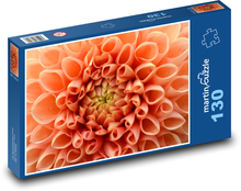 Dahlia - orange flower Puzzle 130 pieces - 28.7 x 20 cm