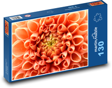Dahlia - flower, orange Puzzle 130 pieces - 28.7 x 20 cm 