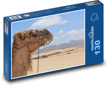 Wielbłąd - pustynia, zwierzę Puzzle 130 elementów - 28,7x20 cm