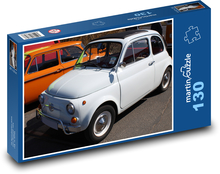 Bílé auto - veterán Puzzle 130 - 28,7x20 cm