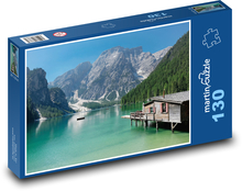 Jezero - hory, příroda, voda Puzzle 130 dílků - 28,7 x 20 cm
