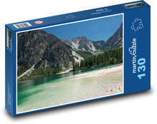 Jezero - hory, voda Puzzle 130 dílků - 28,7 x 20 cm