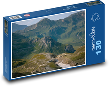 Górska droga - przyroda, góry Puzzle 130 elementów - 28,7x20 cm