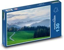 Drogi w krajobrazie jesiennym Puzzle 130 elementów - 28,7x20 cm