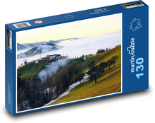 Farma w górach Puzzle 130 elementów - 28,7x20 cm
