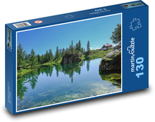Horské jazero Puzzle 130 dielikov - 28,7 x 20 cm 