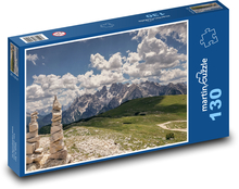 Alpy - hory, příroda, kameny Puzzle 130 dílků - 28,7 x 20 cm