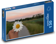 Kamille - Blume, Natur Puzzle 130 Teile - 28,7x20 cm