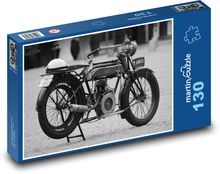 Historický motocykl - veterán, moped Puzzle 130 dílků - 28,7 x 20 cm