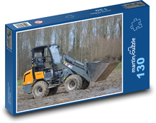 Bagr - traktor, rypadlo Puzzle 130 dílků - 28,7 x 20 cm