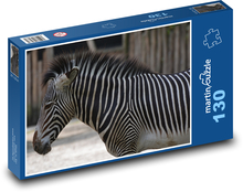 Zebra im Zoo Puzzle 130 Teile - 28,7x20 cm