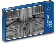 Dveře - zámek, zavřeno Puzzle 130 dílků - 28,7 x 20 cm