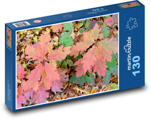 Autumn leaves in nature Puzzle 130 pieces - 28.7 x 20 cm 