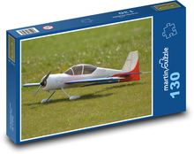 Letadlo - model, koníček Puzzle 130 dílků - 28,7 x 20 cm