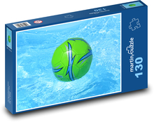 Piłka - basen, woda Puzzle 130 elementów - 28,7x20 cm