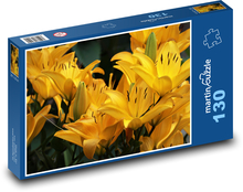 Lilie - gelbe Blume Puzzle 130 Teile - 28,7x20 cm