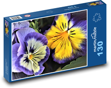 Stiefmütterchen - bunt, Blume Puzzle 130 Teile - 28,7x20 cm