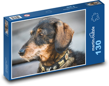 Dachshund - dog, fur Puzzle 130 pieces - 28.7 x 20 cm