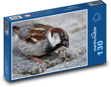 Spatz - Vogel, Schnabel Puzzle 130 Teile - 28,7x20 cm