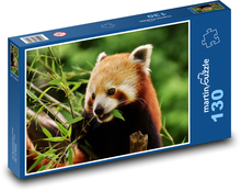 Panda červená - mládě Puzzle 130 dílků - 28,7 x 20 cm