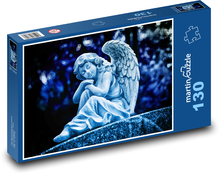 Socha - anděl, hřbitov Puzzle 130 dílků - 28,7 x 20 cm
