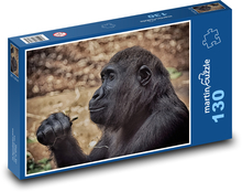 Opice - gorila, savec Puzzle 130 dílků - 28,7 x 20 cm