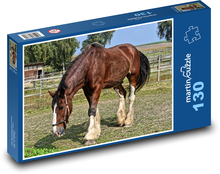 Kôň - jazdecký, zviera Puzzle 130 dielikov - 28,7 x 20 cm 