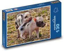 Selata, mláďata, prasata Puzzle 130 dílků - 28,7 x 20 cm