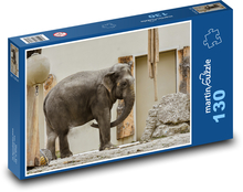 Slon - Afrika, zvíře Puzzle 130 dílků - 28,7 x 20 cm