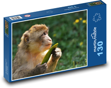 Makak - opice, zvíře Puzzle 130 dílků - 28,7 x 20 cm