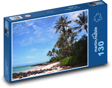 Tropický ráj - moře, pláž Puzzle 130 dílků - 28,7 x 20 cm