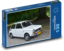 Samochód - biała Honda N600 Puzzle 130 elementów - 28,7x20 cm