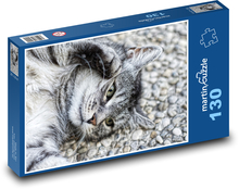 Žltá georgína - záhradný kvet Puzzle 130 dielikov - 28,7 x 20 cm