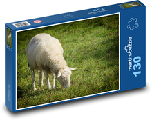 Ovce - pastvina, louka Puzzle 130 dílků - 28,7 x 20 cm