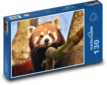 Panda czerwona - zwierzę, niedźwiedź Puzzle 130 elementów - 28,7x20 cm