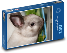 Zakrslý králík - domácí zvíře Puzzle 130 dílků - 28,7 x 20 cm