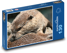 Otter, Säugetier Puzzle 130 Teile - 28,7x20 cm