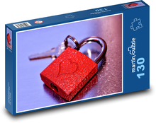 Der Schlüssel zum Herzen - gemeinsam zur Liebe Puzzle 130 Teile - 28,7x20 cm