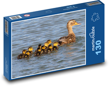 Kaczki i kaczątka Puzzle 130 elementów - 28,7x20 cm