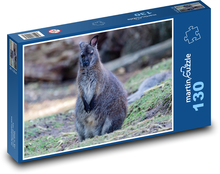 Klokan - zvíře, Austrálie Puzzle 130 dílků - 28,7 x 20 cm