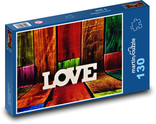 LOVE - decoration, love Puzzle 130 pieces - 28.7 x 20 cm 