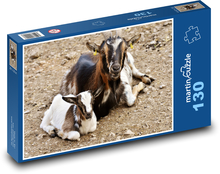 Goats - cub, goat Puzzle 130 pieces - 28.7 x 20 cm 