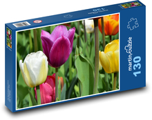 Tulpen - blühen, Frühling Puzzle 130 Teile - 28,7x20 cm
