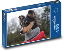 Shetlandský ovčák - pes, zvíře Puzzle 130 dílků - 28,7 x 20 cm
